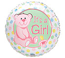 It's A Girl Mylar Balloon